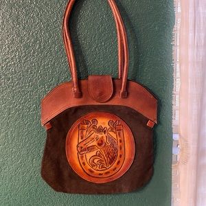 Vintage Tooled Leather Purse